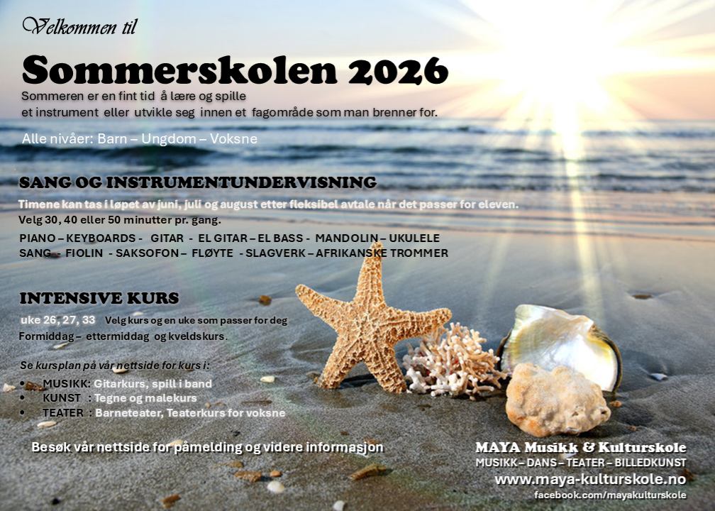 Plakat, sommerskole 2026, png-final